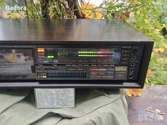TEAC V-909RX Auto Reverse Stereo Cassette Deck wood Cabinet, снимка 2 - Декове - 52357919