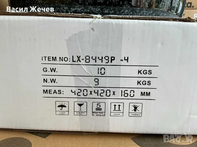 Кръгла мивка за плот 42 см – черна със светли шарки, снимка 6 - Мивки - 56178118