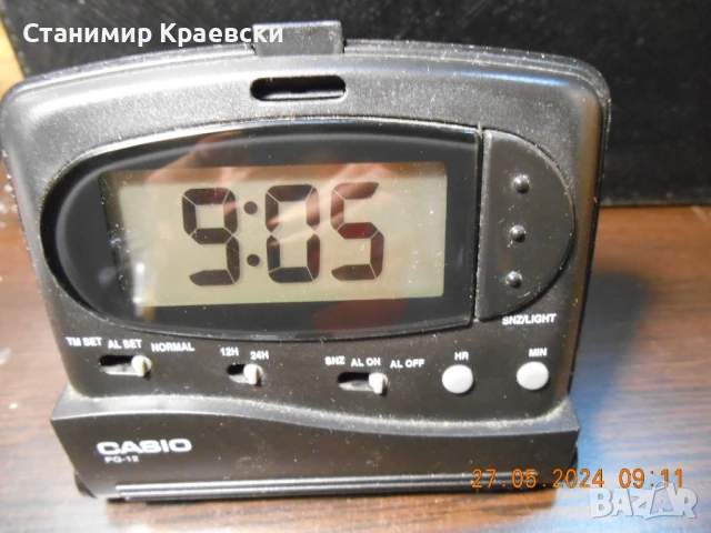 Casio PQ 12 alarm clock vintage, снимка 7 - Други - 51048643