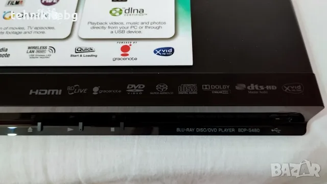 SONY BDP-S480 - Blu-Ray/DVD/CD/MP3 плеър с USB и LAN, снимка 5 - Аудиосистеми - 56410776