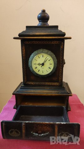Настолен ретро часовник. , снимка 3 - Антикварни и старинни предмети - 39701739