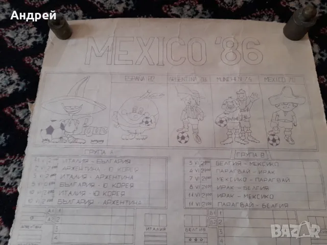 Футболна програма Mondial Mexico 1986, снимка 3 - Футбол - 47680950