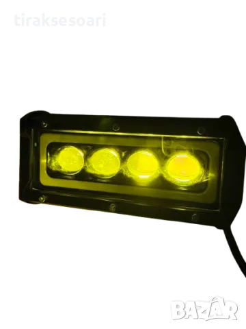 Диоден халоген LED с 4 лупи диода и габарит с жълта и бяла светлина, снимка 3 - Аксесоари и консумативи - 49454392