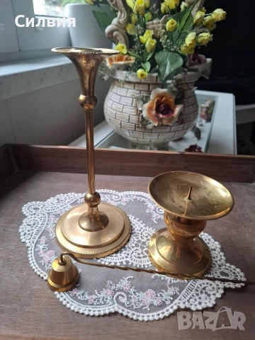 Лот свещници от месинг 