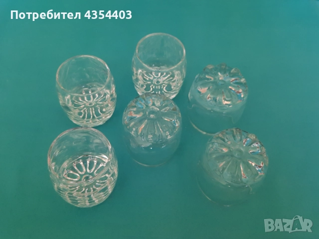 Винтидж чашки за ракия - 6 броя, снимка 3 - Чаши - 52418331