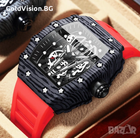 Мъжки часовник BINBOND – RED + ПОДАРЪК, снимка 3 - Мъжки - 53179287