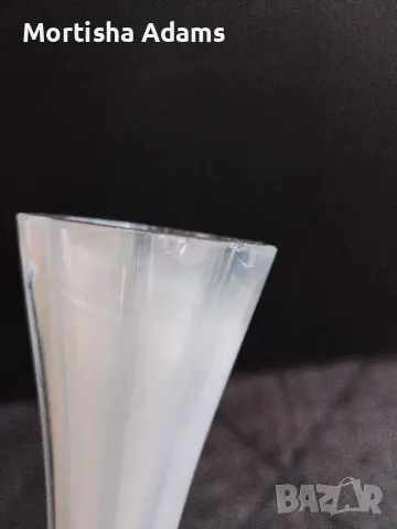 Българска стъклена ваза , снимка 5 - Вази - 47742654