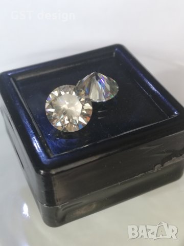 Спешно Уникален ТОП 4+ карата Мойсанит диамант Moissanite два Diamond IF/F-G Ледено бяло, снимка 13 - Други - 34528670