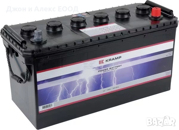 Kramp 12V стартерни акумулатори – от 35Ah до 225Ah за селскостопанска и индустриална техника, снимка 2 - Аксесоари и консумативи - 53631740