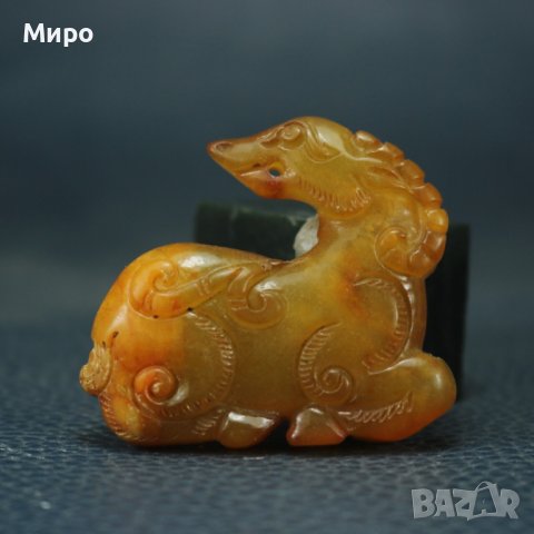 ЕСТЕСТВЕН НЕФРИТ ИЗОБРАЖЕНИЕ НА ОВЕН ??? , снимка 1