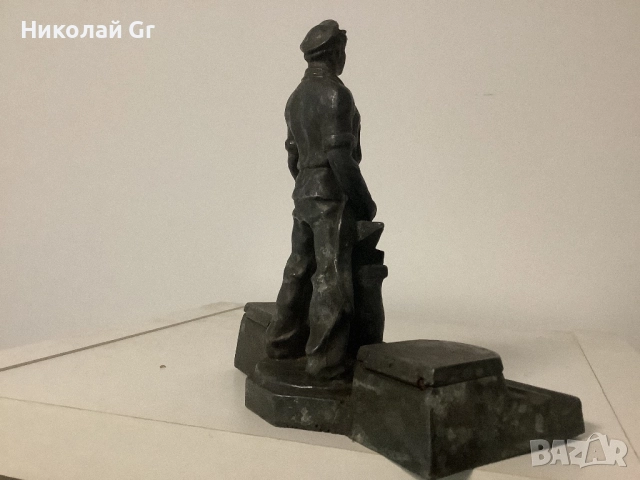 Мастилница времената на социализма отлично състояние  метална сплав, снимка 9 - Колекции - 52351135