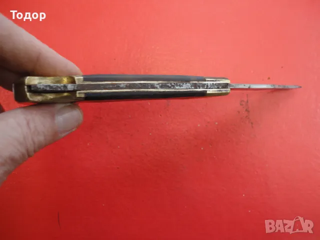 Немски полуавтоматичен джобен нож 11, снимка 4 - Ножове - 50254620