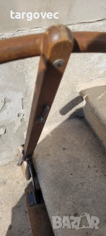 Уникална старинна дървена тротинетка, снимка 2 - Антикварни и старинни предмети - 53855352