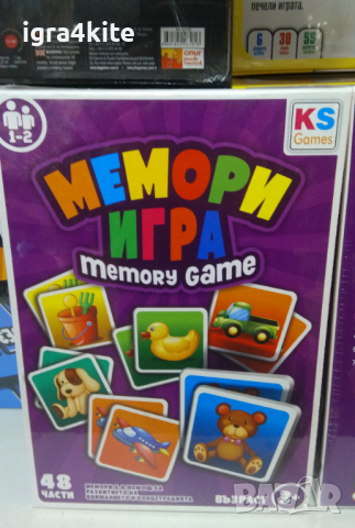 Мемори игра от 48ч. за най-малките забавна и цветна за научаване на предмети , снимка 2 - Игри и пъзели - 36220529