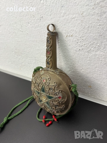 Ориенталска / османска барутница / манерка. №7665, снимка 3 - Антикварни и старинни предмети - 52582892