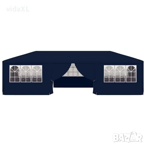 vidaXL Професионална парти шатра със стени 4x9 м синя 90 г/м², снимка 4 - Къмпинг мебели - 56147615