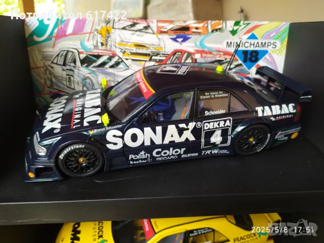 1:18 Метални Модели на MERCEDES C-Klass DTM Team AMG - UT models, снимка 6 - Колекции - 50210342