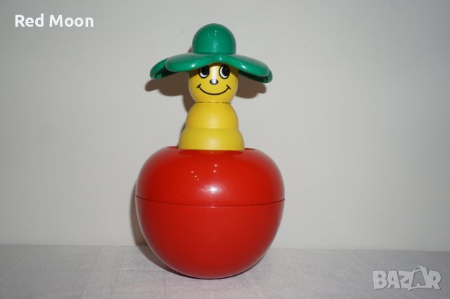 Vintage Рядка LEGO Музикална играчка ябълка Primo Duplo Musical Apple Toy 2973 Roly Poly, снимка 2 - Колекции - 44225955
