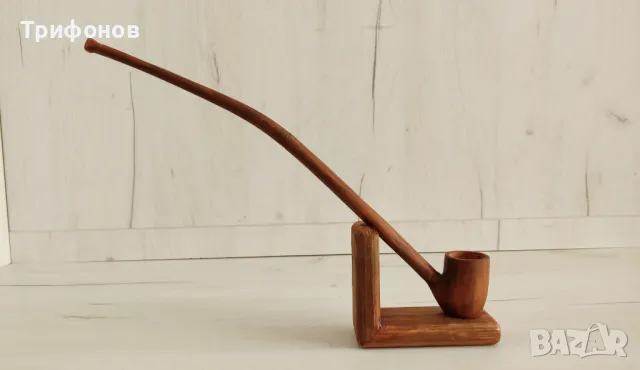 "Gandalf" лула със стойка и кутия - ръчна изработка, снимка 4 - Лули - 50420171