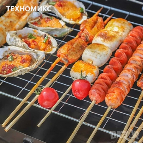 Преносима сгъваема градинска скара , 44x27x37 см, за къмпинг,, снимка 7 - Градински мебели, декорация  - 53030167