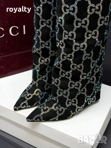 Gucci Нови Дамски Ботуши Гучи , снимка 6 - Дамски ботуши - 56135308