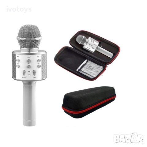 Безжичен микрофон, Bluetooth, FM радио - Код T1047, снимка 2 - Музикални играчки - 51541659