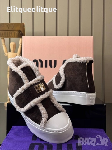 дамски пухени боти miu miu , снимка 3 - Дамски боти - 52415729