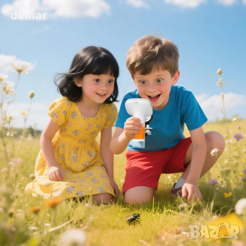 Джобен детски микроскоп, 1000X, 2'' IPS екран, 3+ години, снимка 2 - Образователни игри - 51867124