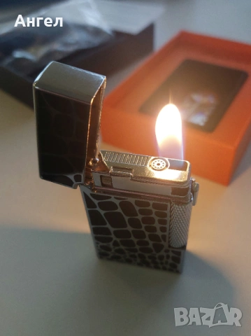 Метална запалка с два вида пламък, снимка 3 - Запалки - 53120693