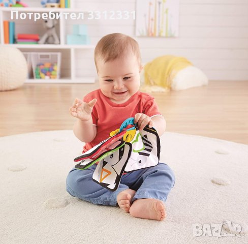 FISHER PRICE NEWBORN Занимателна играчка МЕКИ КАРТИ ЗА ИГРА ОТ 1 ДО 5 за0+, снимка 4 - Дрънкалки и чесалки - 35819691
