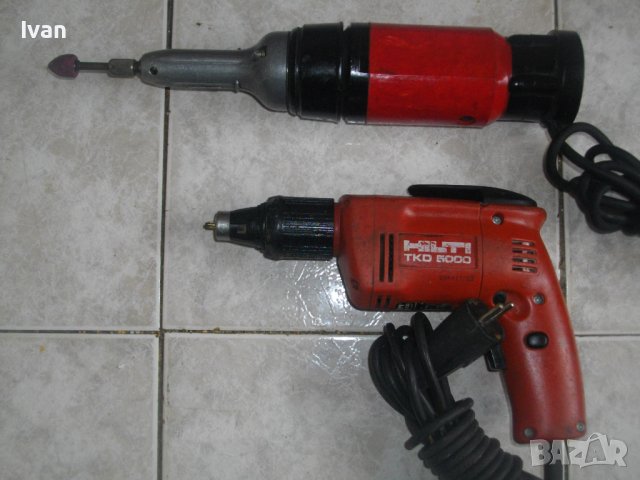 HILTI-450W-Ел.Винтоверт За Гипсокартон-Швейцарски/Martin-350W-Прав Немски Шлайф-Старо качество-Голям, снимка 3 - Други инструменти - 40412770