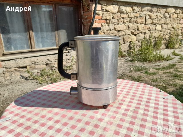 Стара алуминиева електрическа кана #3