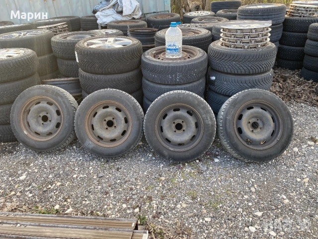 Джанти15 цола  със зимни гуми пежо 2008 , снимка 2 - Гуми и джанти - 53851341