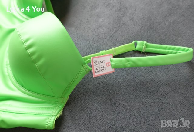 75В нов къс корсет/бюстие в неонов зелен цвят с кожен ефект, снимка 9 - Корсети, бюстиета, топове - 42082307
