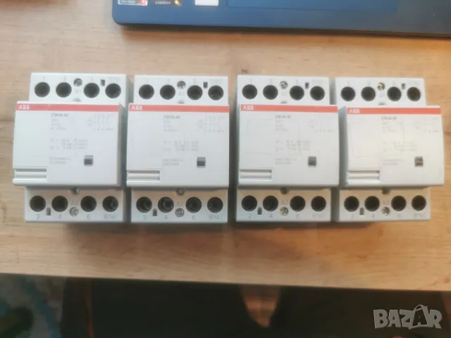 Контактор ABB модулен автоматичен 4P, 4 NO, 24 V, 40 A, ESB40-40-24AC/DC, снимка 2 - Други - 56079756