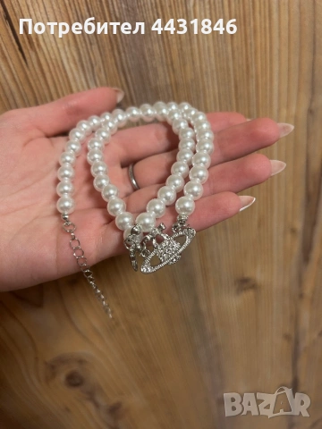 колие тип vivienne westwood, снимка 2 - Колиета, медальони, синджири - 53845155