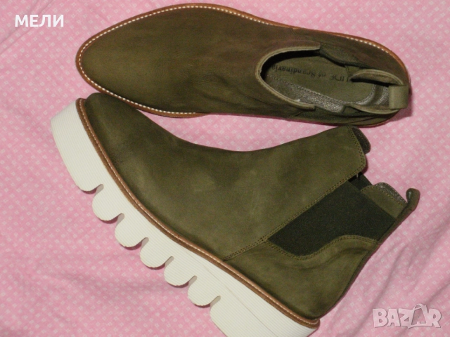 NUDE нови дамски боти естествена кожа 38, снимка 4 - Дамски боти - 51839255