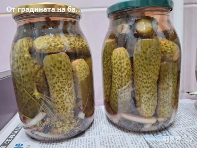 Кисели краставички 1 литър буркан