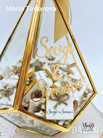 Луксозна бонбониера за сватба, кръщене, юбилей, снимка 2 - Други - 41466653