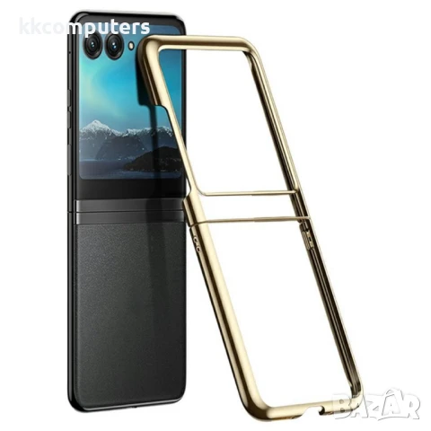 Motorola Razr 60 Electroplating Ultra Thin Transparent PC Калъф и Протектор, снимка 4 - Резервни части за телефони - 50443467