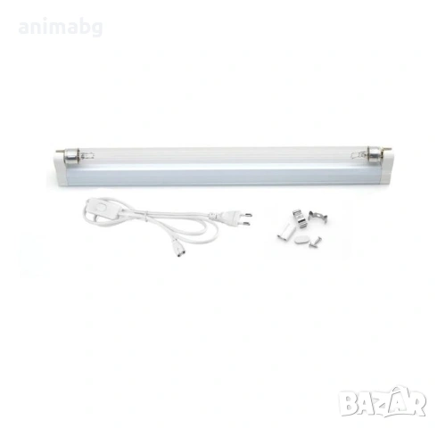 ANIMABG Кварцова UVC лампа за стерилизация, Гермицидна ултравиолетова, 220V, 8W