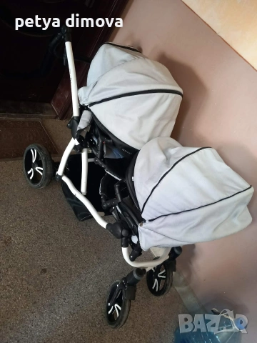 двойна количка, снимка 4 - Детски колички - 53793673