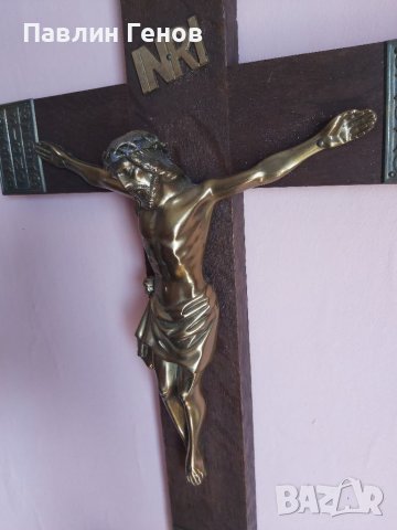 Стар кръст , Исус Христос 50.5х31.5см, снимка 6 - Други ценни предмети - 41394713