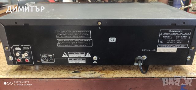 Pioneer CT-S250 Stereo касетен дек, снимка 6 - Радиокасетофони, транзистори - 41914160