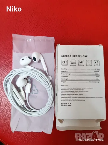 Оригинални Apple EarPods - 2 комплекта в кутия, снимка 3 - Слушалки, hands-free - 56105174