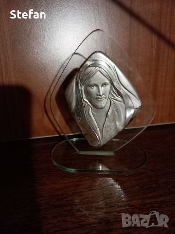 Сребърна икона, снимка 4 - Колиета, медальони, синджири - 41544431