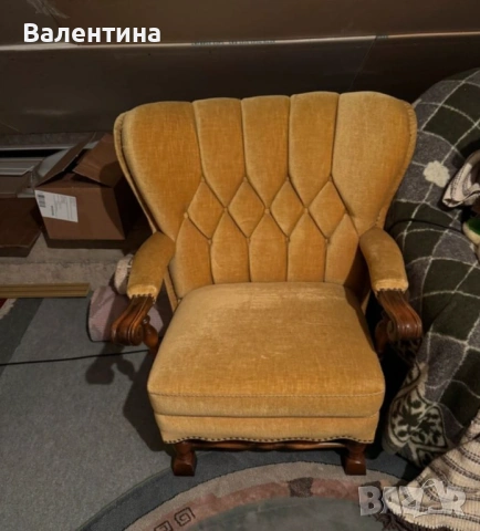 Винтдидж комплект 50/60 години, снимка 3 - Дивани и мека мебел - 53561457