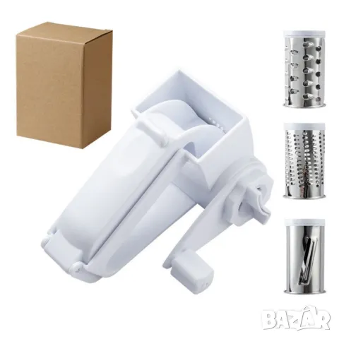 Ръчно въртящо се ренде от неръждаема стомана с 1 приставка, снимка 6 - Други - 48878040