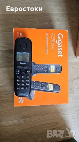 Безжичен телефон Gigaset A270 Duo, снимка 8 - Стационарни телефони и факсове - 49708109