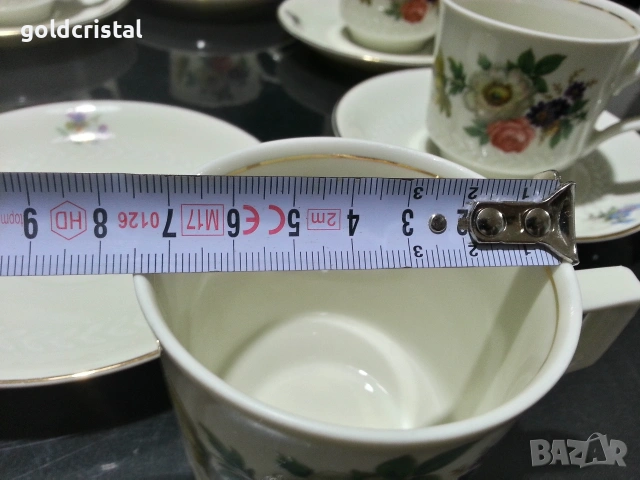 Стар немски порцелан чаши за чай кафе , снимка 5 - Антикварни и старинни предмети - 53252463